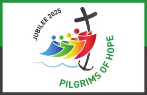 Jubilee 2024 logo - pilgrims of hope